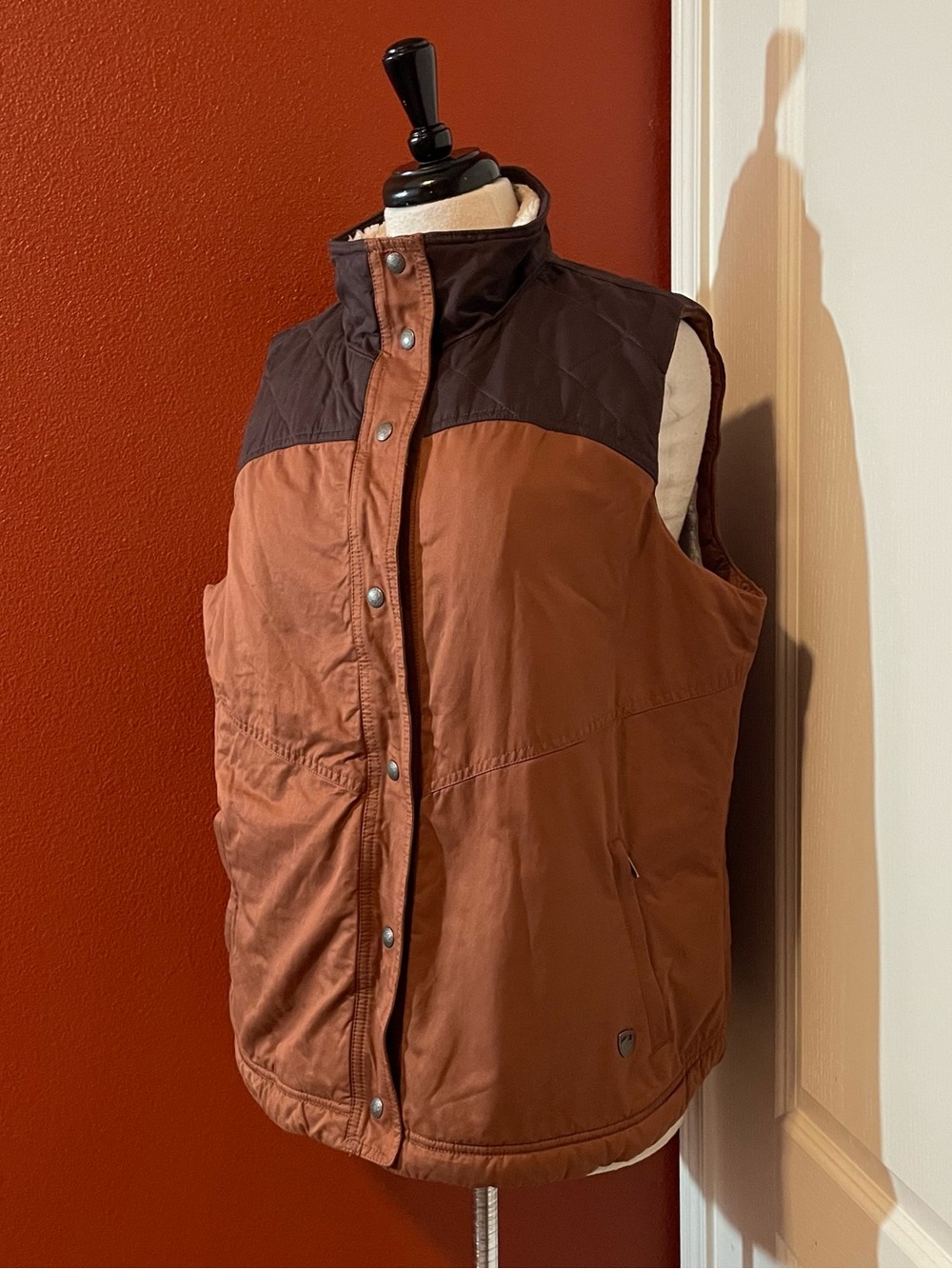 Kuhl Women’s Celeste Lined Gorpcore Full Zip Snap Hunting Vest Jacket